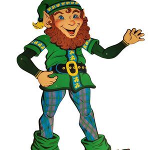 Vintage St. Patrick's Day Cut Out with Movable Joints